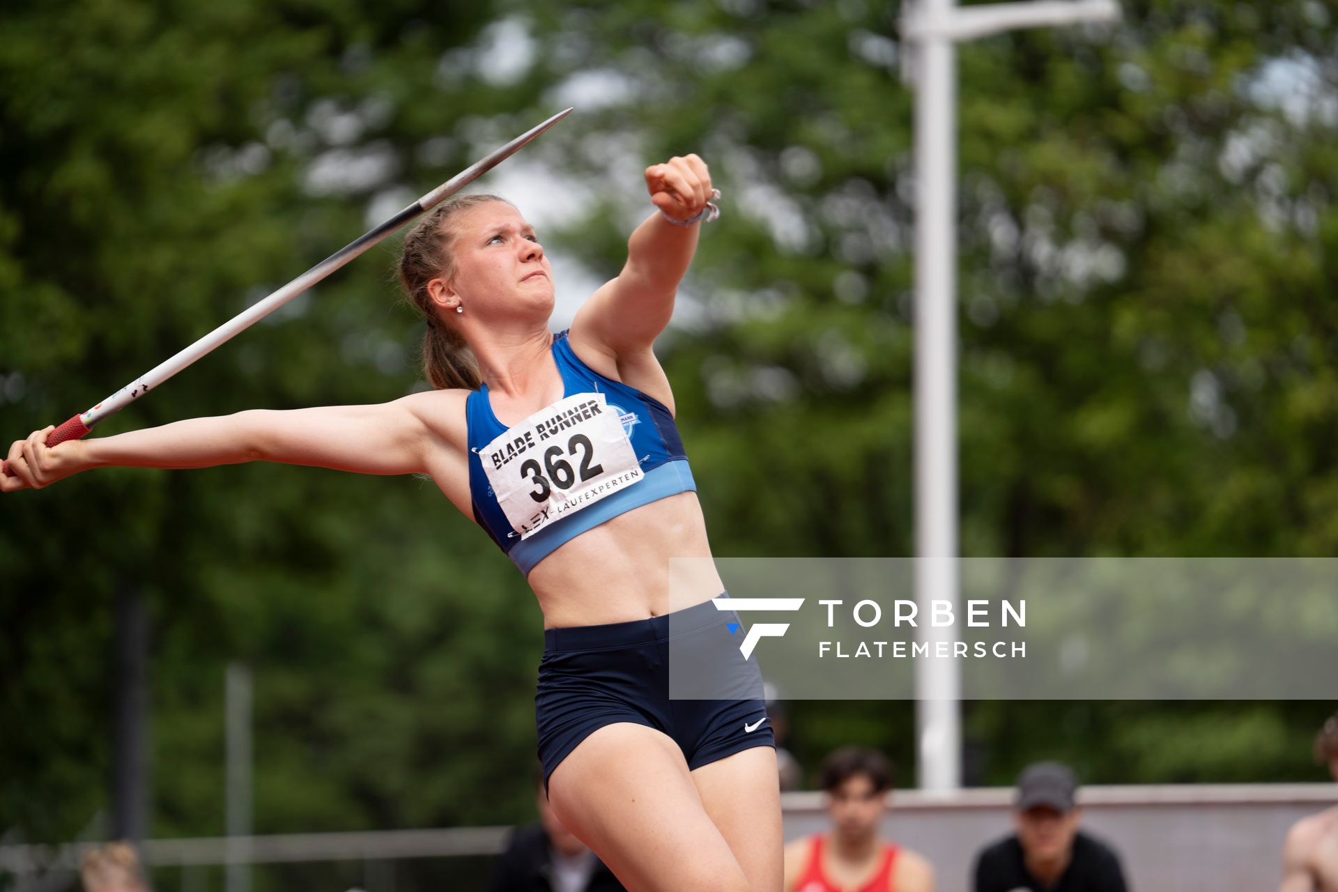 Speerwurf mit Emmy Lisanne Steinbrecher (Rukeli Trollmann e. V.) am 14.05.2022 beim Nationalen Leichtathletik-Meeting im Erika-Fisch-Stadion in Hannover